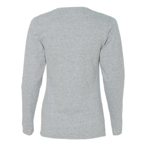 Gildan Ladies Heavy Cotton 100% Cotton Long Sleeve T-Shirt. 5400L