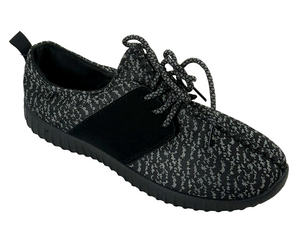 Bamboo Tilt-01S Women's Knit Lace-Up Casual Sneakers