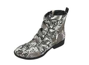 Qupid Vinci-58 Ankle Booties | Multi-Strap Studded Fashion Boots