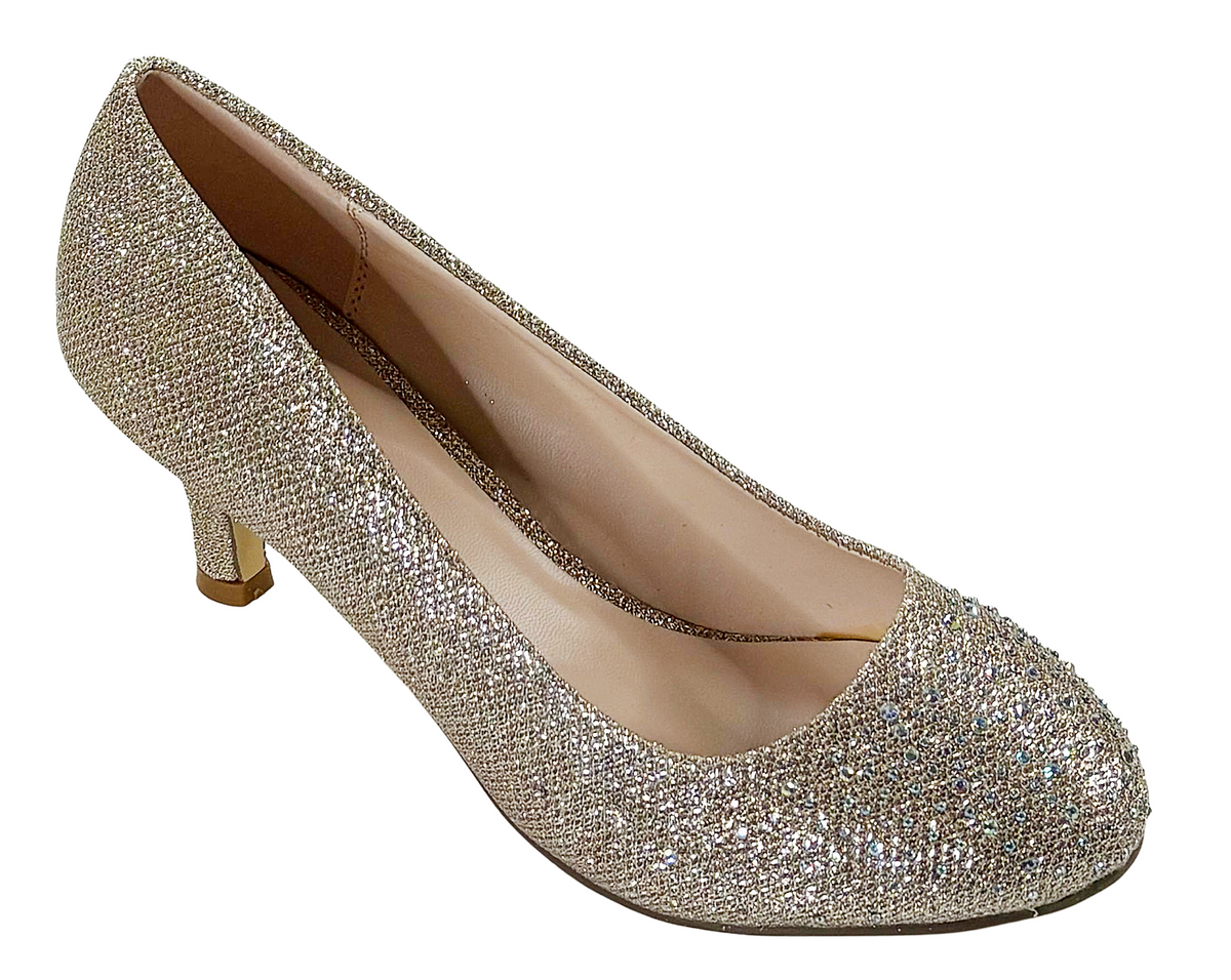 Bonnibel Wonda-01 Women’s Glitter Mid Heel Pumps