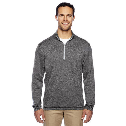 Men's Heather 3-Stripes Quarter-Zip Layering