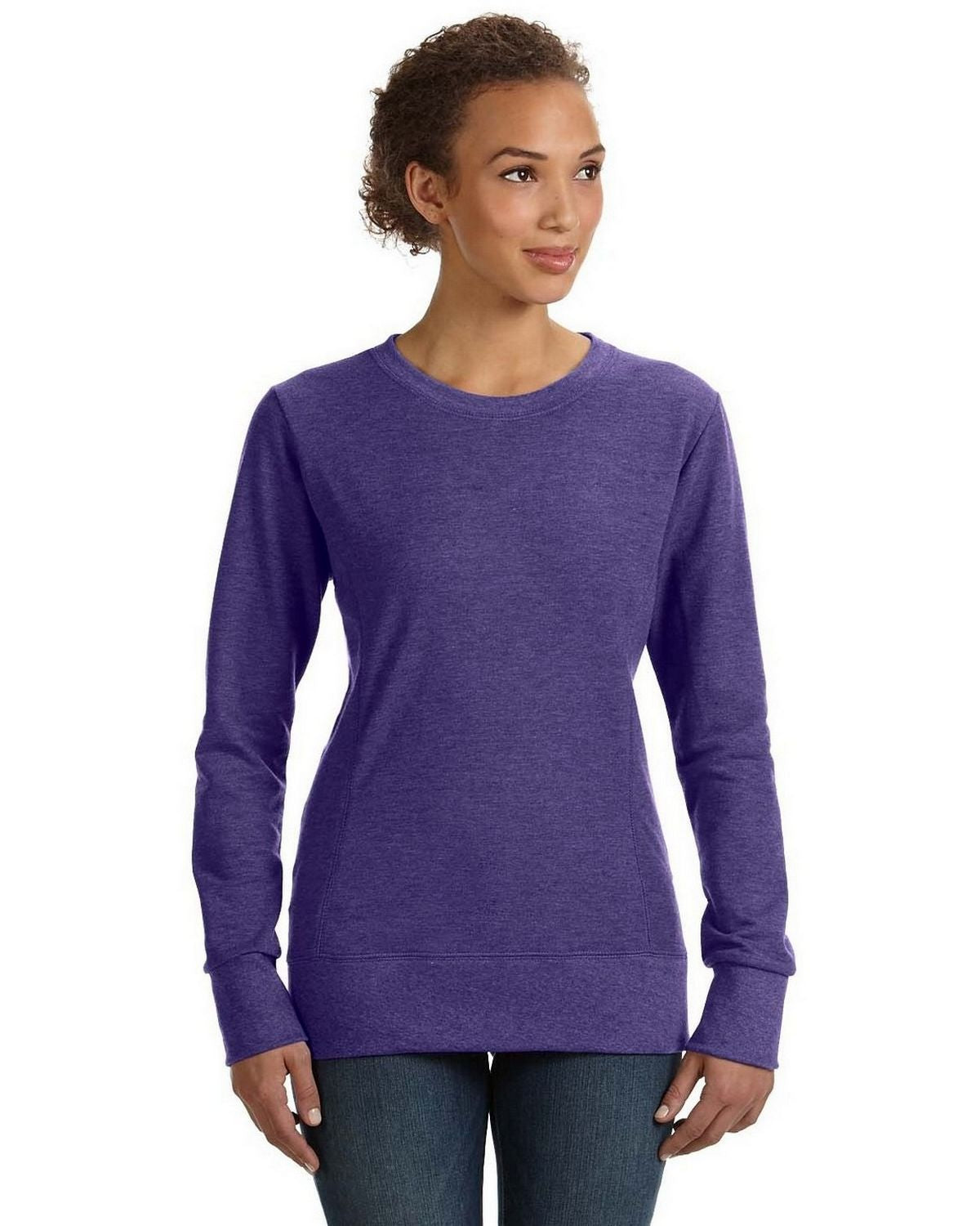 Anvil 72000L Women's Ringspun French Terry Mid-Scoop Sweatshirt