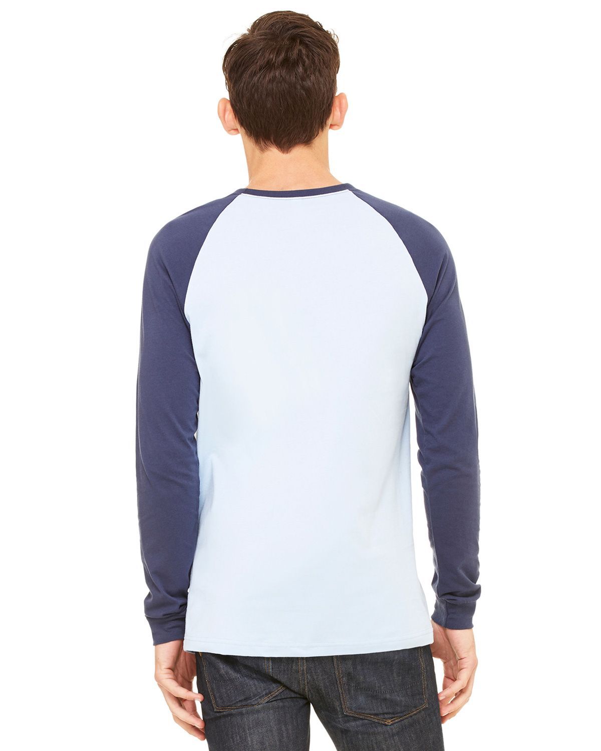 Bella + Canvas 3000C Men's Jersey Long-Sleeve Baseball T-Shirt