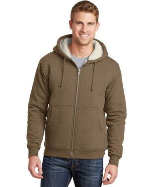 CornerStone Heavyweight Sherpa-Lined Hooded Fleece Jacket. CS625