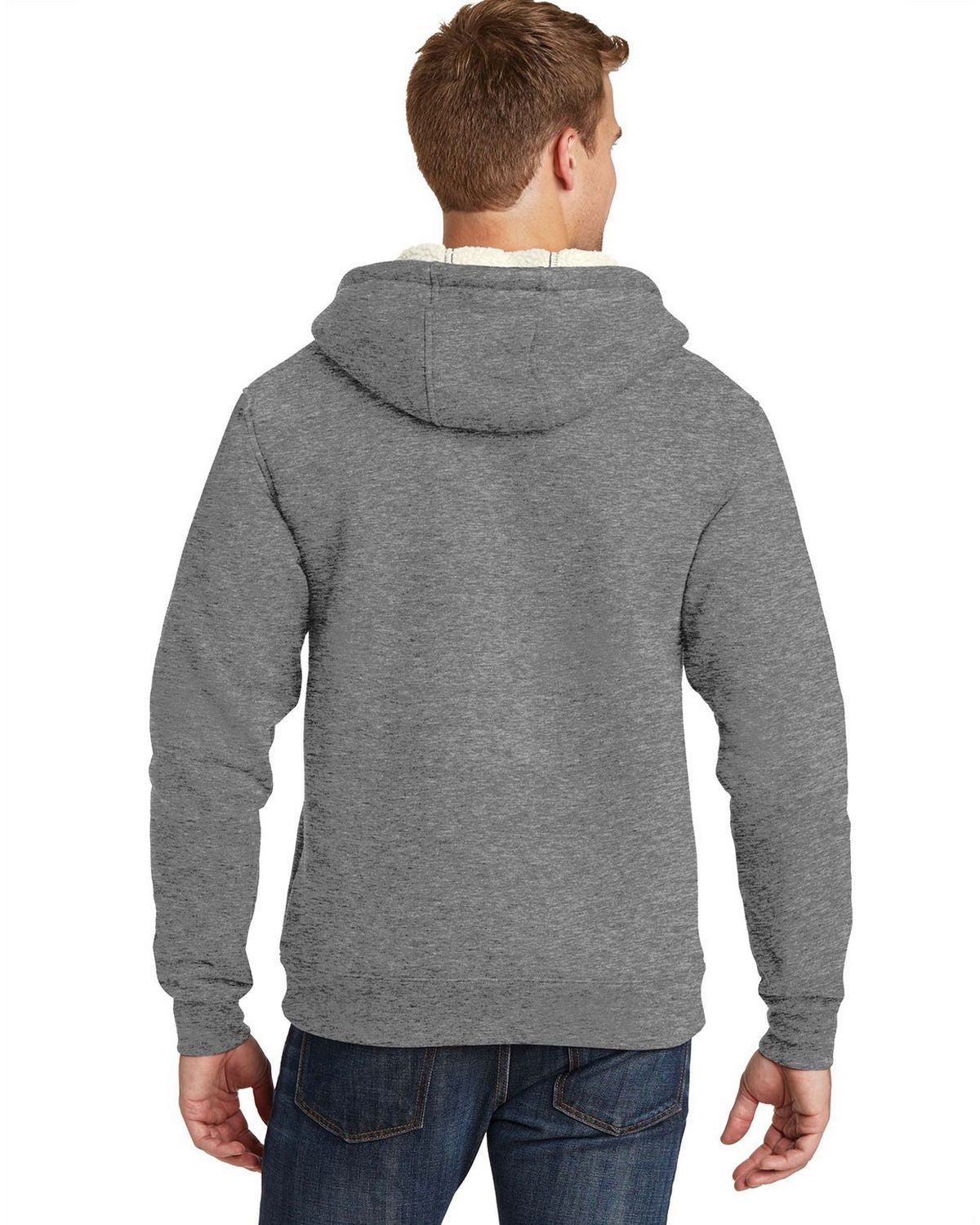 CornerStone Heavyweight Sherpa-Lined Hooded Fleece Jacket. CS625