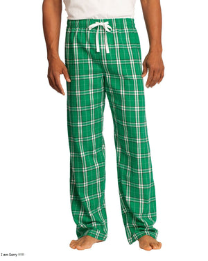 District - Young Mens Flannel Plaid Pant. DT1800