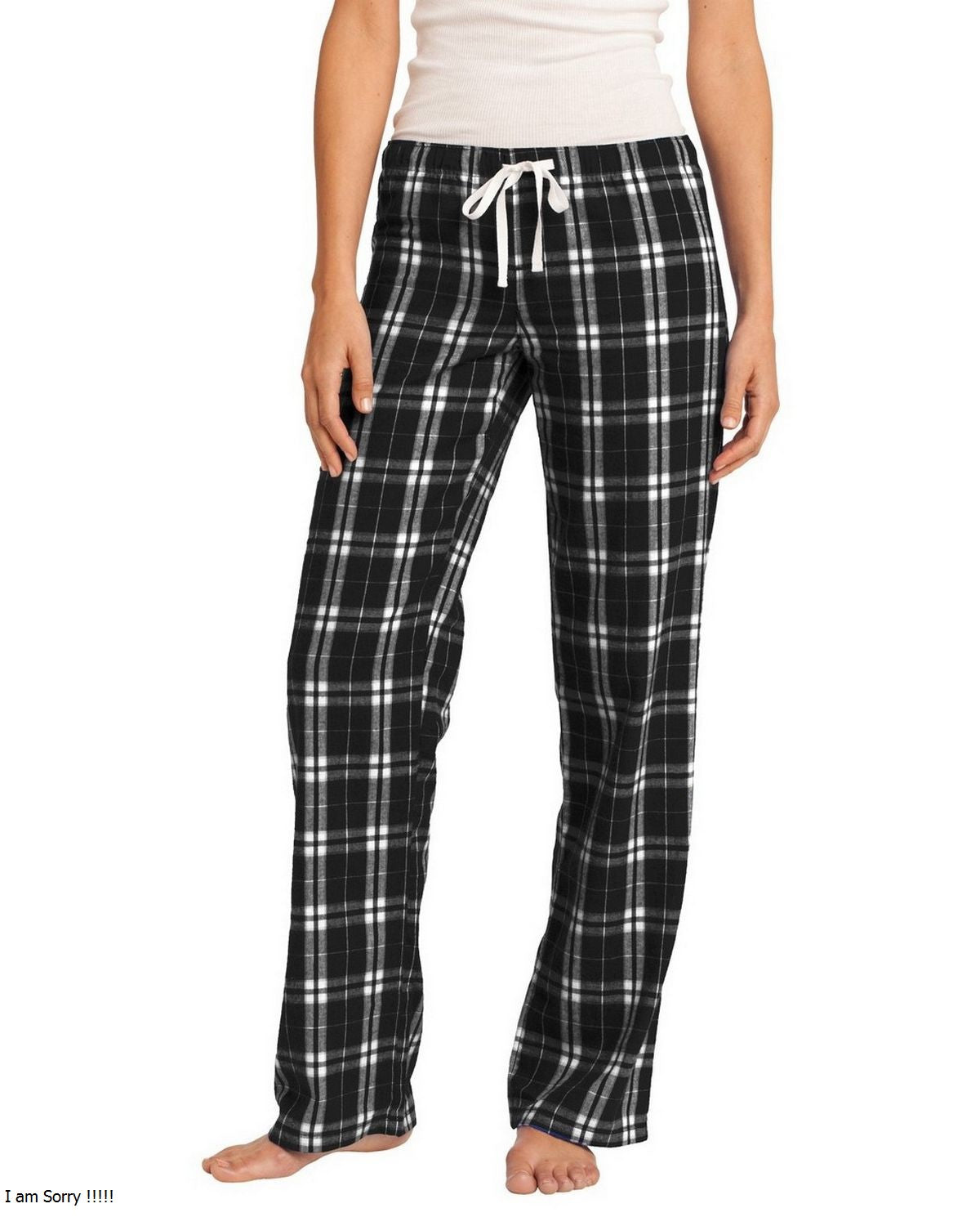 District DT2800 Juniors Flannel Plaid Pant