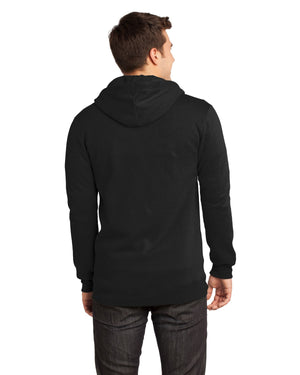 District - Young Mens The Concert Fleece Full-Zip Hoodie. DT800
