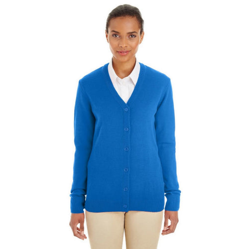 Harriton Ladies' Pilbloc™ V-Neck Button Cardigan Sweater - M425W