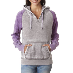 Ladies' Zen Contrast Pullover Hood - J America