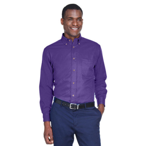 Men's Easy Blend™ Long-Sleeve Twill Shirt with Stain-Release