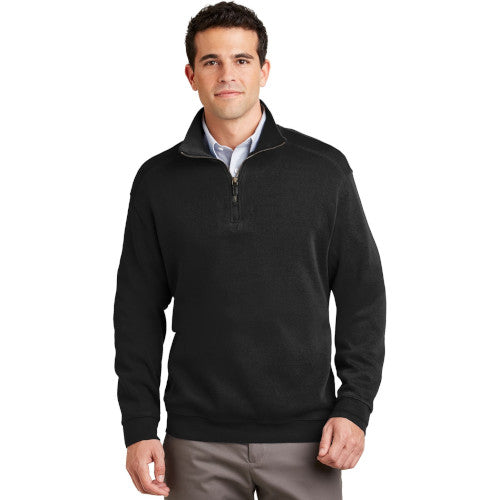 Port Authority Flatback Rib 1/4-Zip Pullover.  F220