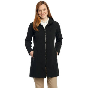 Port Authority L306 Ladies Long Textured Hooded Soft Shell Jacket