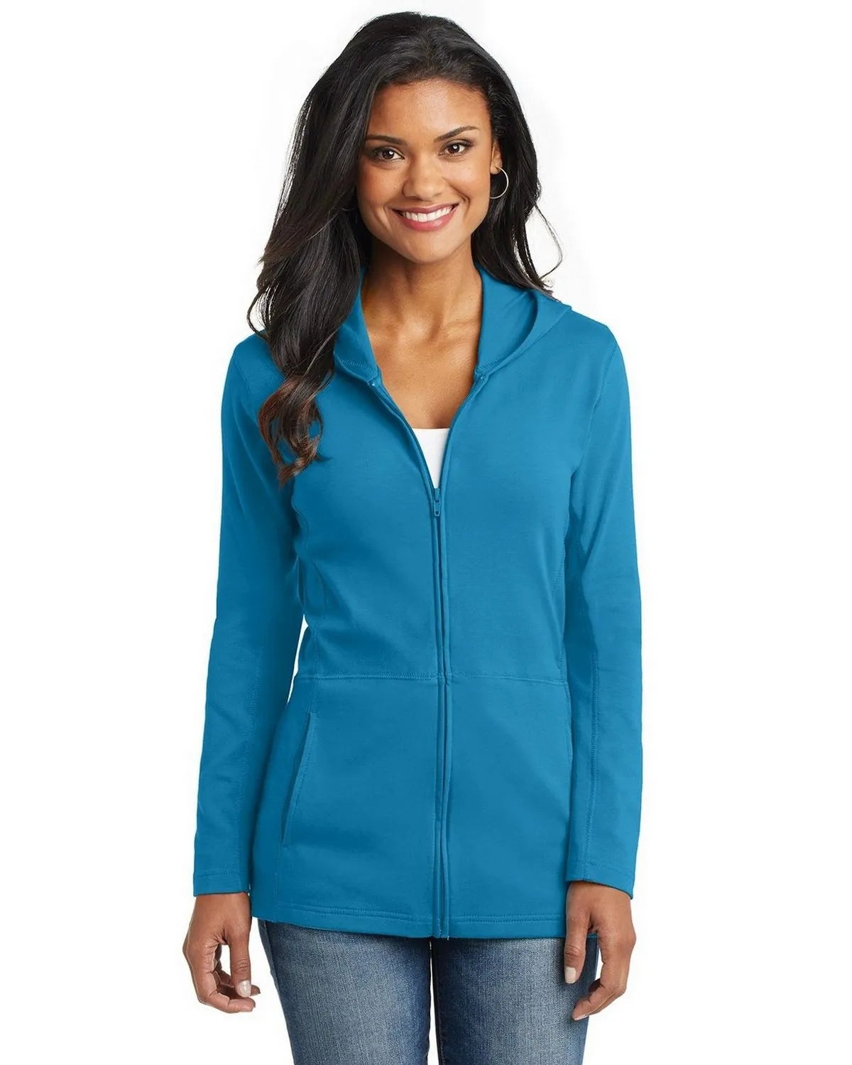 Port Authority L519 Women's Modern Stretch Cotton Full-Zip Jacket