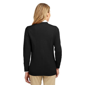 Port Authority Ladies Value Jewel-Neck Cardigan Sweater. LSW304