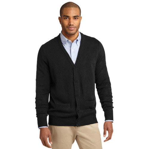 Port Authority Value V-Neck Cardigan Sweater with Pockets. SW302