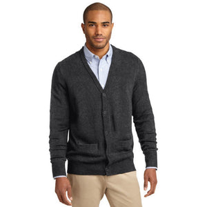 Port Authority Value V-Neck Cardigan Sweater with Pockets. SW302