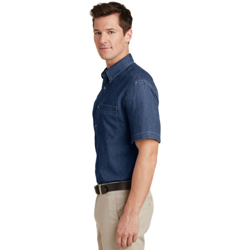 Port & Company SP11 Men's Short Sleeve Value Denim Shirt