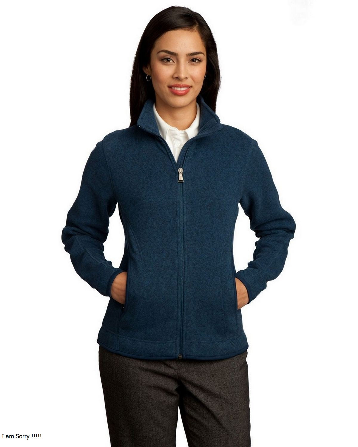 Red House RH55 Women's NEW Sweater Fleece Full-Zip Jacket