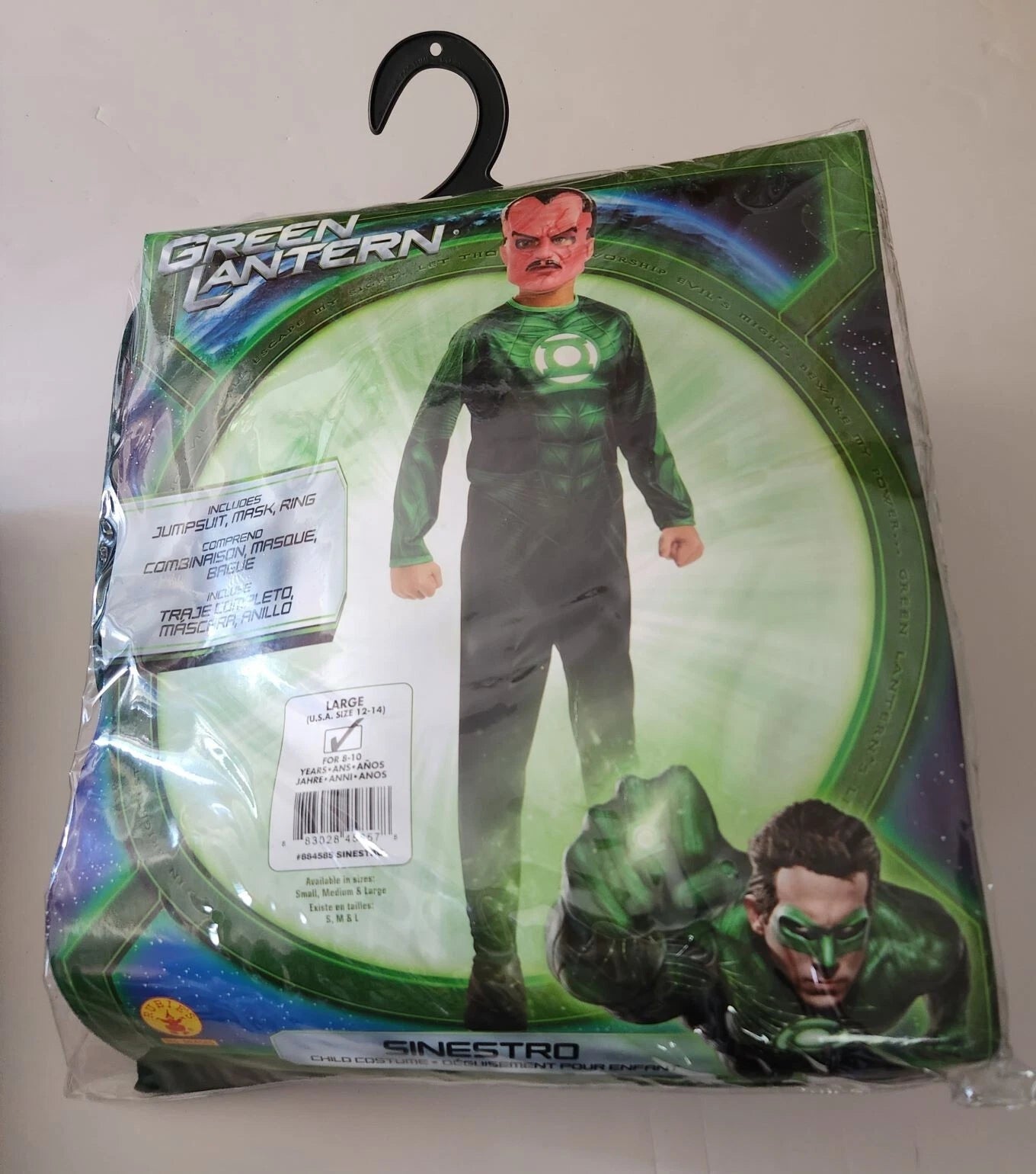 Boys Child GREEN LANTERN Deluxe Muscle Sinestro Costume