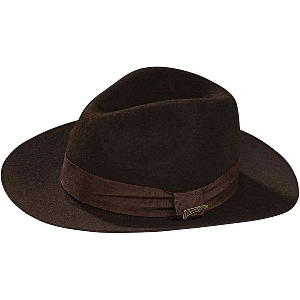 Indiana Jones Hat Brown Fedora Fancy Dress Up Halloween Adult Costume Accessory