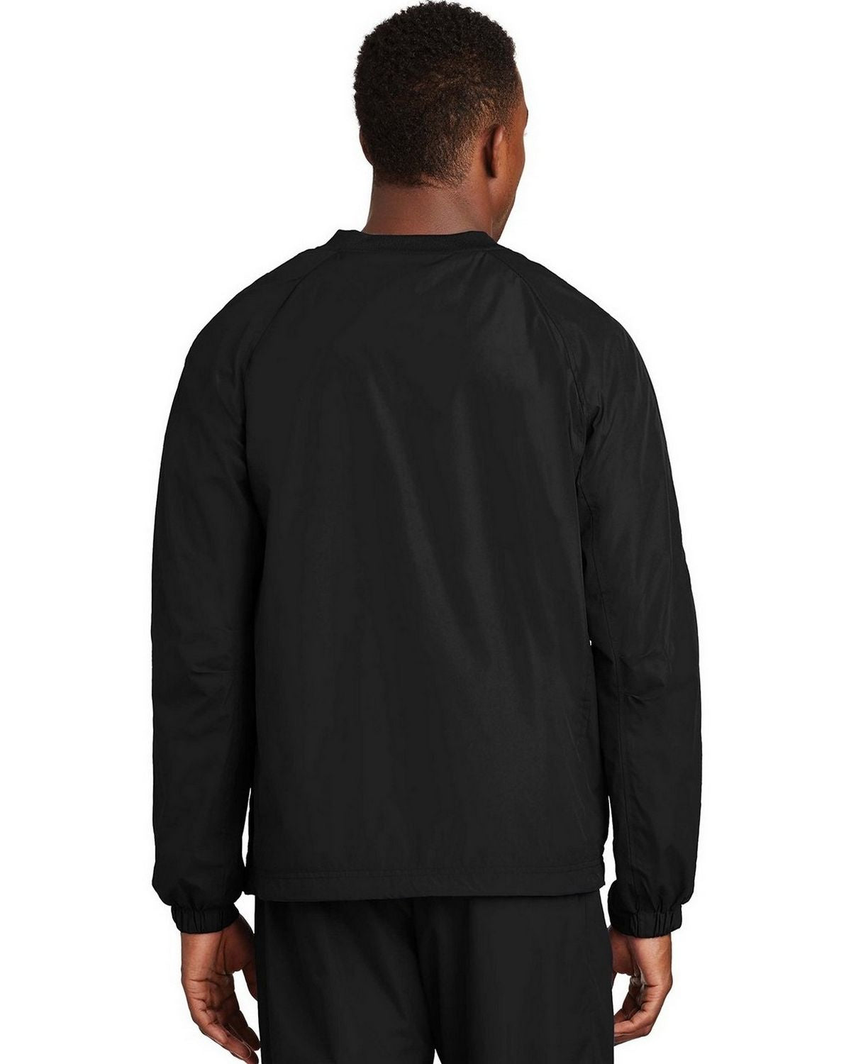 Sport-Tek V-Neck Raglan Wind Shirt. JST72