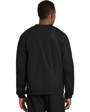 Sport-Tek V-Neck Raglan Wind Shirt. JST72