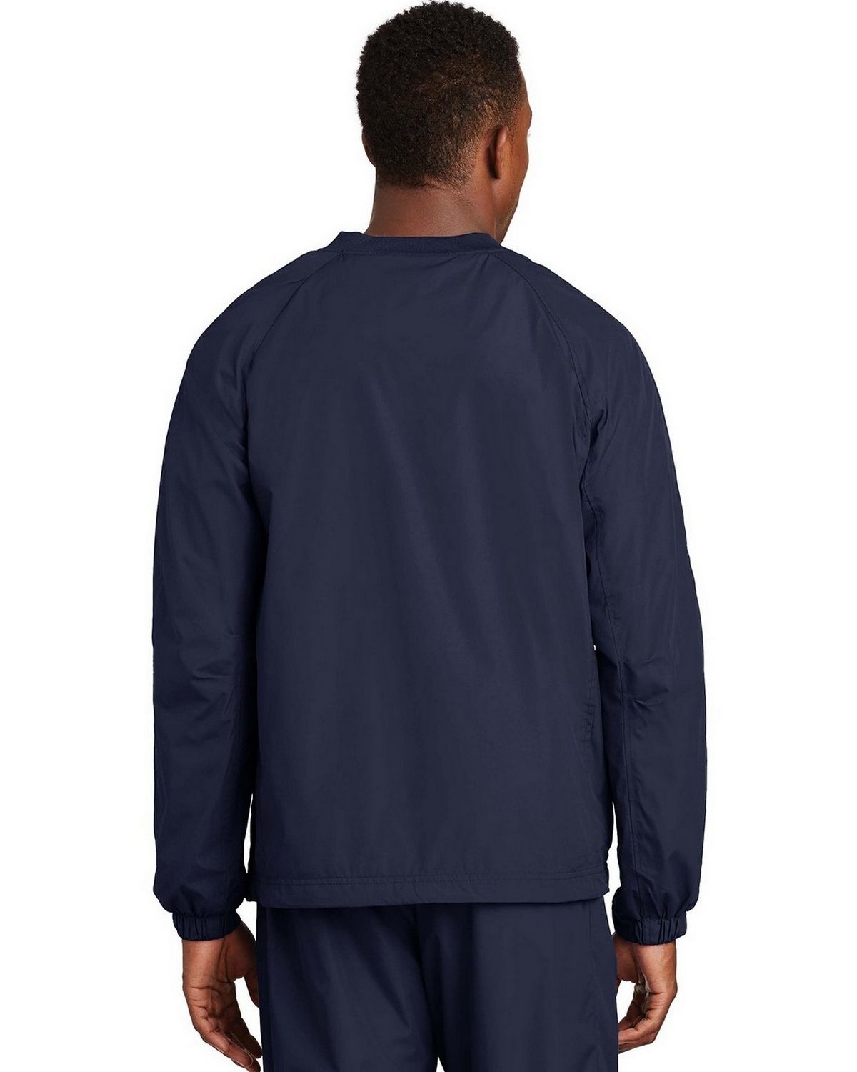 Sport-Tek V-Neck Raglan Wind Shirt. JST72