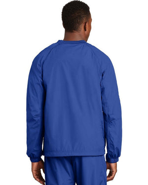 Sport-Tek V-Neck Raglan Wind Shirt. JST72