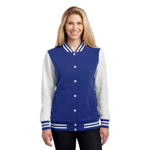 Sport-Tek Ladies Fleece Letterman Jacket. LST270