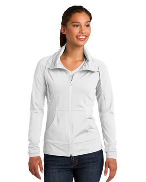 Sport-Tek Ladies Sport-Wick Stretch Full-Zip Jacket. LST852