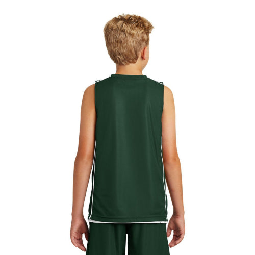 Sport-Tek YT555 Youth PosiCharge Mesh Reversible Sleeveless Tee