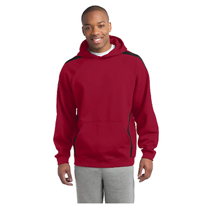 Sport-Tek Tall Sleeve Stripe Pullover Hooded Sweatshirt. TST265