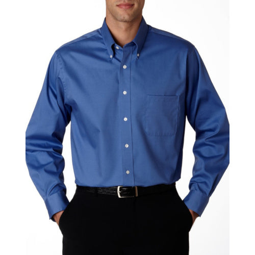 Men's Long-Sleeve Blended Pinpoint - Van Heusen