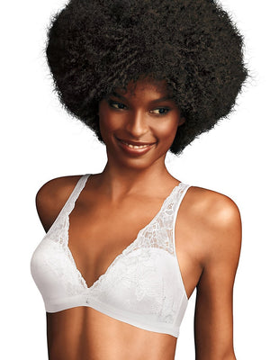 Maidenform Fit to Flirt Wirefree Plunge Allover Lace Bra-DM7962