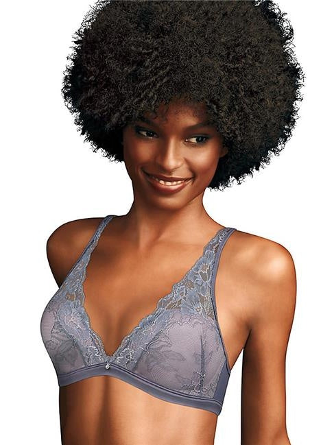 Maidenform Fit to Flirt Wirefree Plunge Allover Lace Bra-DM7962