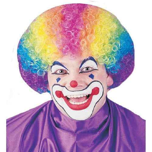 Adult Halloween Clown Wig Rainbow