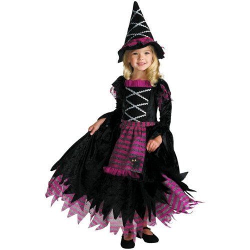 Fairy Tale Witch Child Girls Costume Halloween Fancy Dress Up Disguise