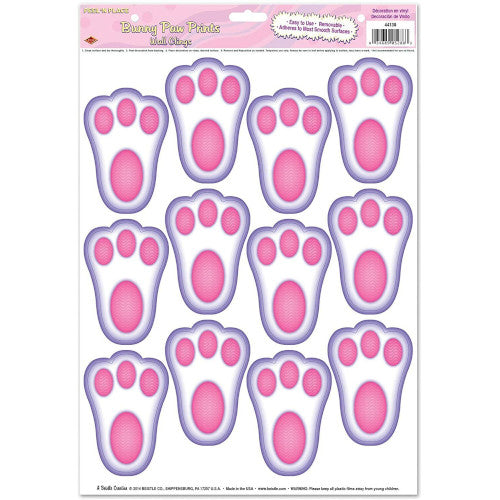 Bunny Paw Prints Peel 'N Place