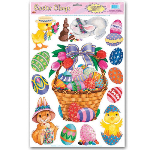 Easter Basket Friends Clings Decoration