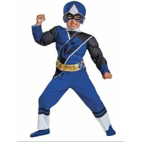 Blue Ranger Ninja Steel Child Muscle Costume