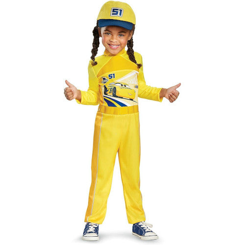 Toddler & Little Girls Disney Cars Cruz Halloween Costume With Jumpsuit & Hat