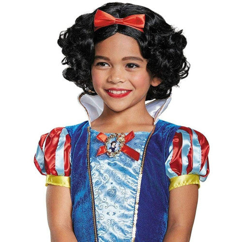 Snow White Wig Disney Princess Fancy Dress Halloween Child Costume Accessory