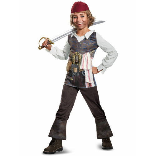 Captain Jack Sparrow Pirates of The Caribbean Disney Book Week Boys Costume