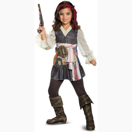 Pirates of the Caribbean 5 Captain Jack Classic Girls Costume