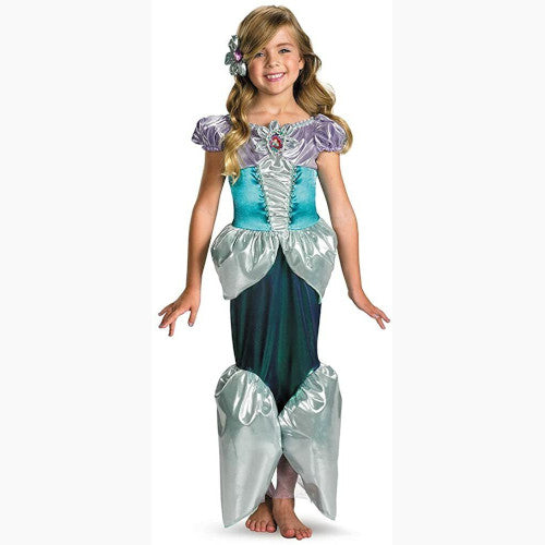 Ariel Shimmer Deluxe Disney Little Mermaid Fancy Dress Halloween Child Costume