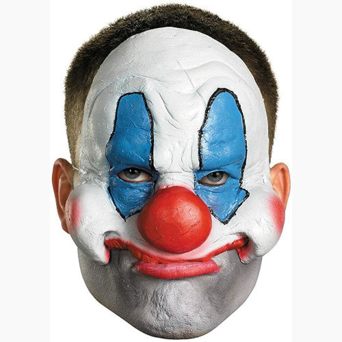 Creepy Clown Adult Vinyl Chinless Face Mask Halloween Costume Accessory