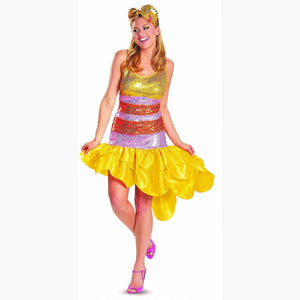 Big Bird Women Sassy Elmo Sesame Street Sequin Costume Fancy Dress Halloween