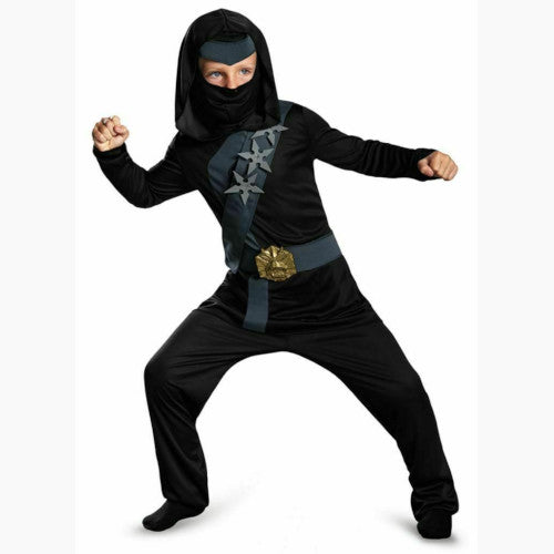 Child Martial Arts Shadow Ninjas Uprising Blackstone Black Ninja Classic Costume