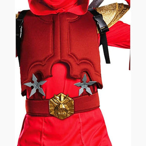 Disguise Shadow Ninja Red Fire Ninja Deluxe Boys Costume